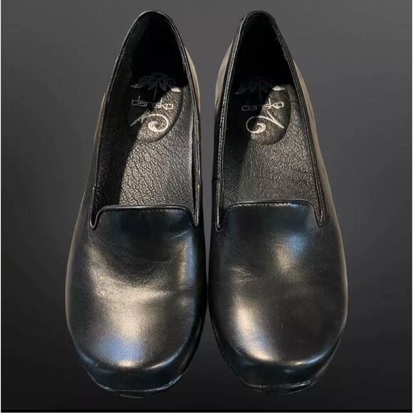 Dansko Women's Olivia Black Leather Loafer Size 37 US 6.5 7 - Picture 2 of 8